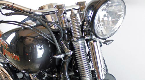 Frontscheinwerfer einer Harley