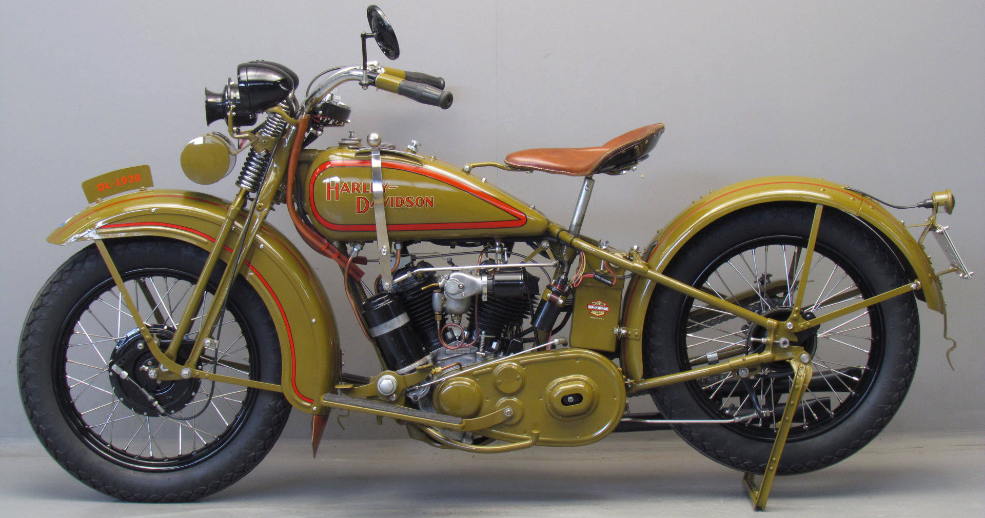 Harley-Davidson Modell “DL” von 1930, Seitansicht